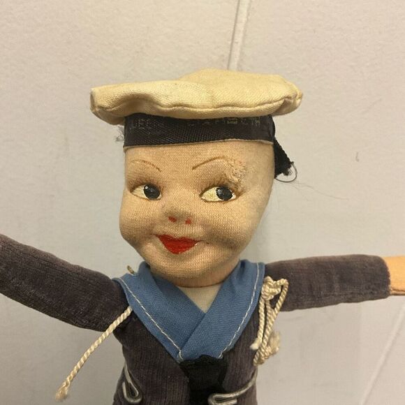 Vintage Norah Wellings Doll Sailor Boy 8" Tall Made in England - Picture 2 of 10